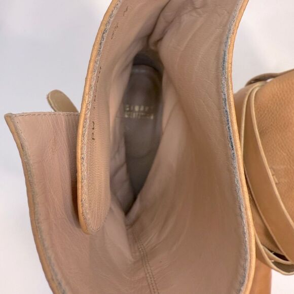Stuart Weitzman Dallas Boots Pecan Calf Leather Size 6.5 VGUC - Picture 7 of 7